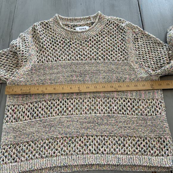 Pistola Caroline Open Knit Confetti Sweater Sz S - Picture 4 of 10